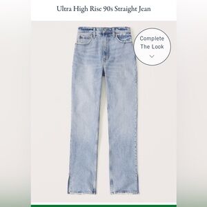 Abercrombie 90s skinny high rise